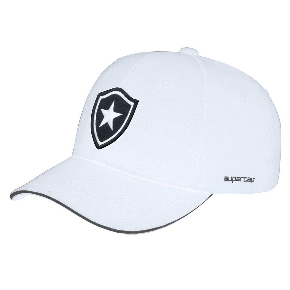 Boné Botafogo Licenciado Escudo Bordado Supercap 38677 Branc
