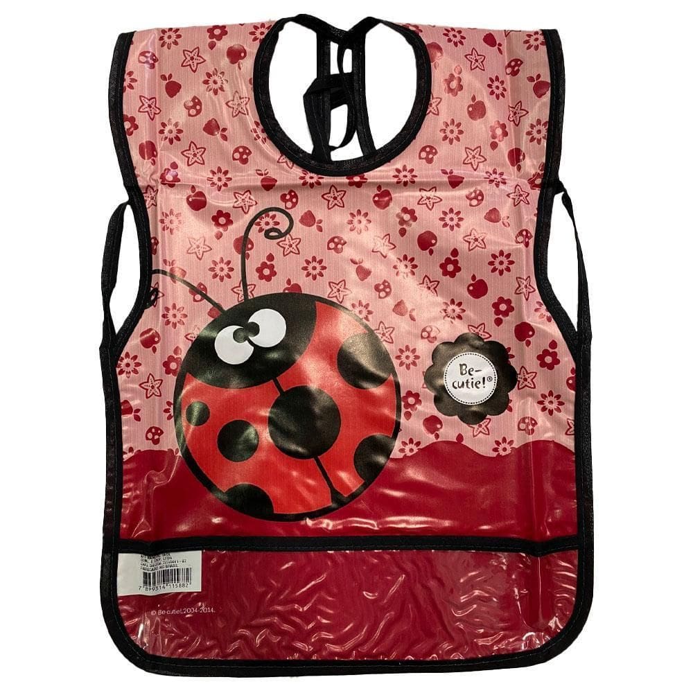 Avental Plástico Infantil Fofa Joaninha Com Bolso Art Manual