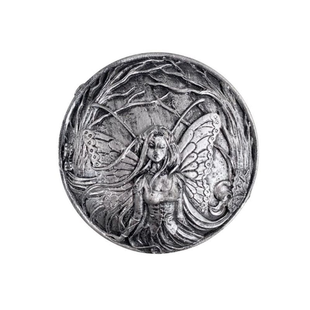 Porta Joias Fada 9 Cm Redondo Em Resina - Escolha A Cor