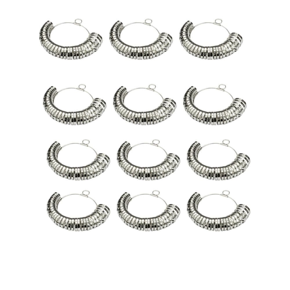 Kit 25Un Aneleira Metal Medir Dedo 1º À 36º Resistente