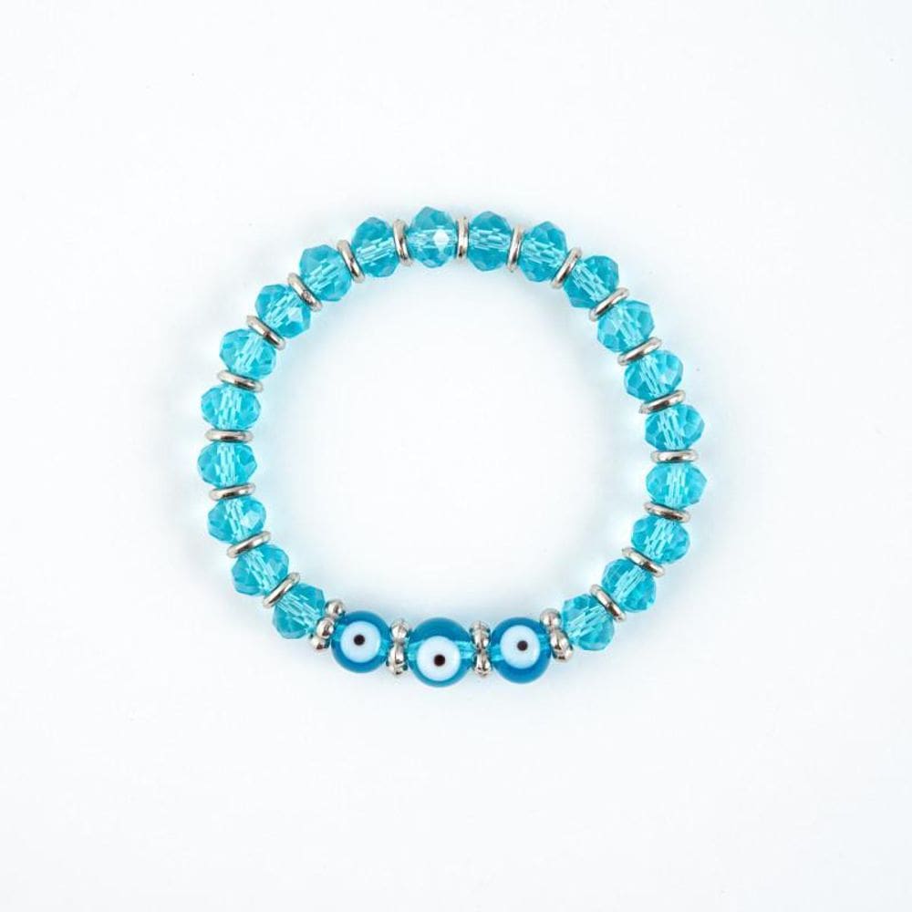 Pulseira 3 Olhos Gregos Contra Inveja - Escolha A Cor