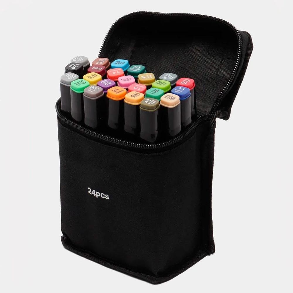 Canetinhas Kit 24 Unidades Coloridas Linha