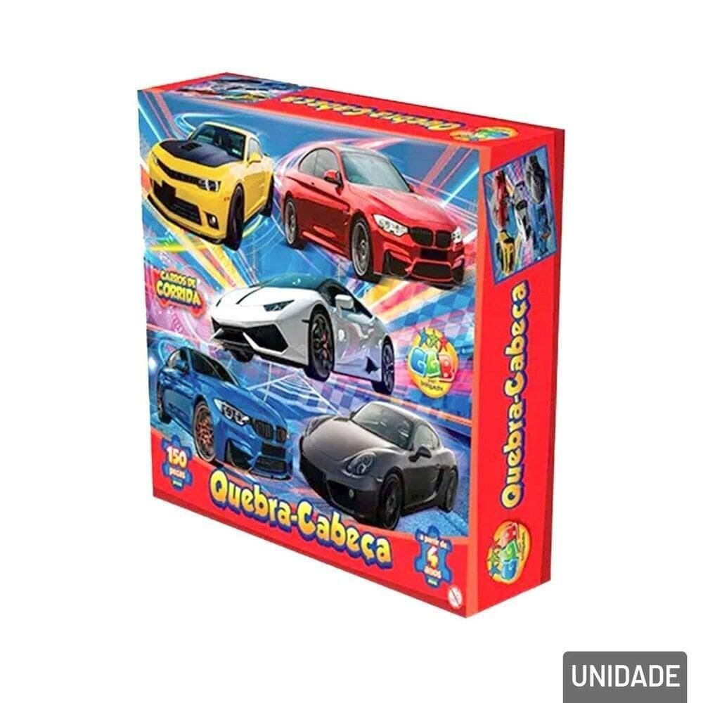 Quebra Cabeça 150 Peças Carros  - Tudo em Caixa