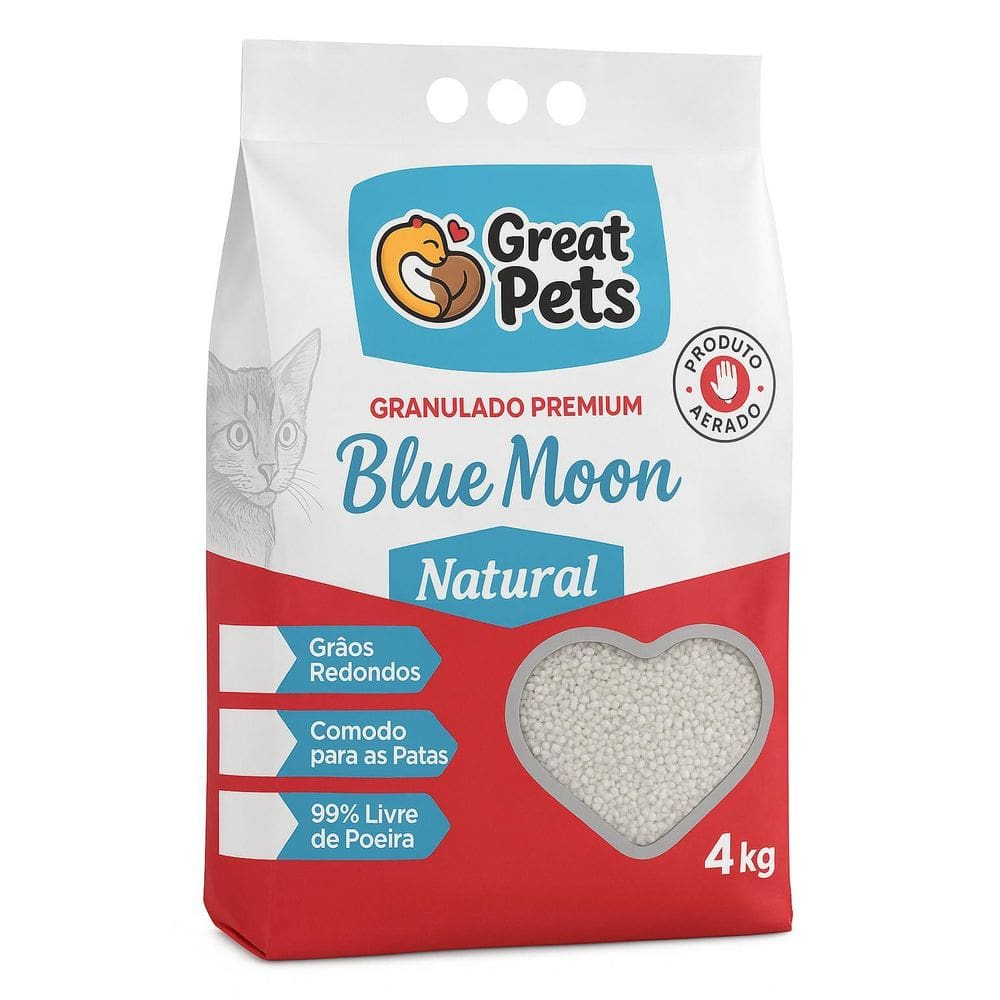 Melhor Areia Higiênica Natural Para Gatos Great Pets 4Kg
