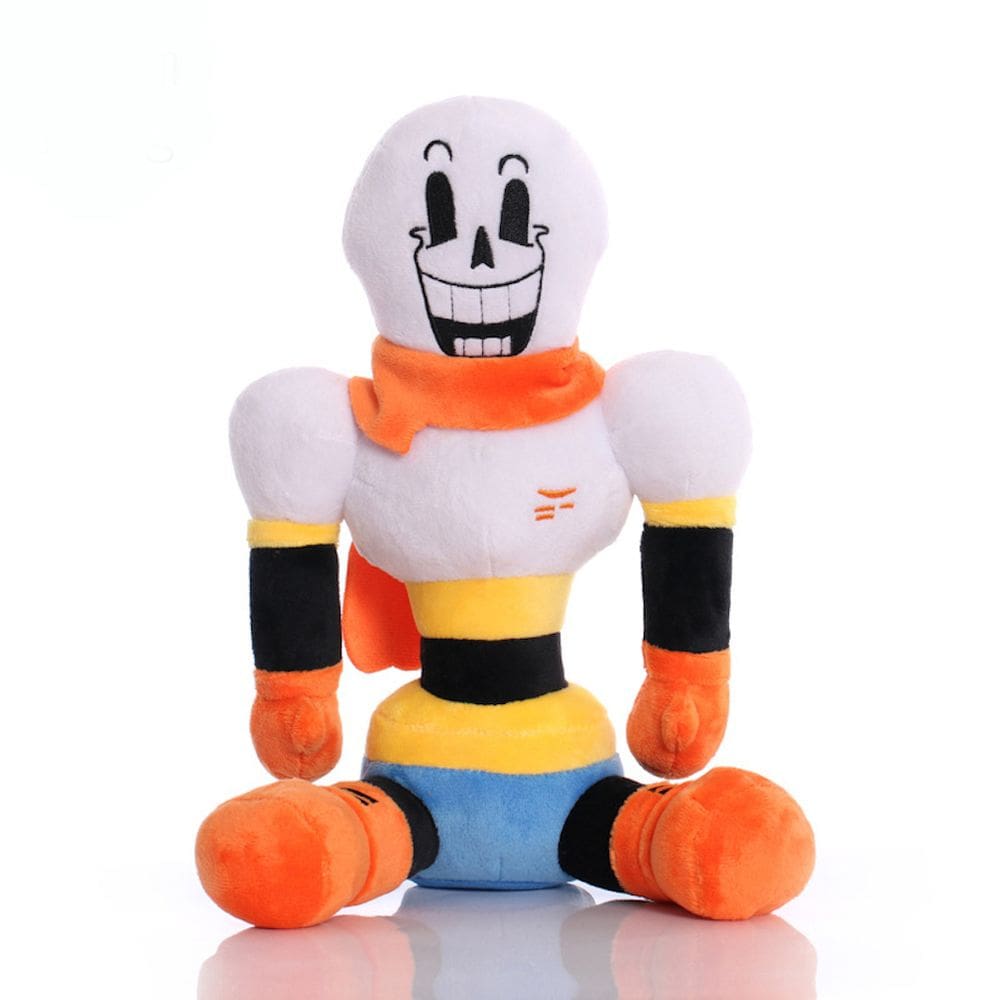 Boneca de pelúcia Undertales Papyrus Cartoon 20 cm cinza