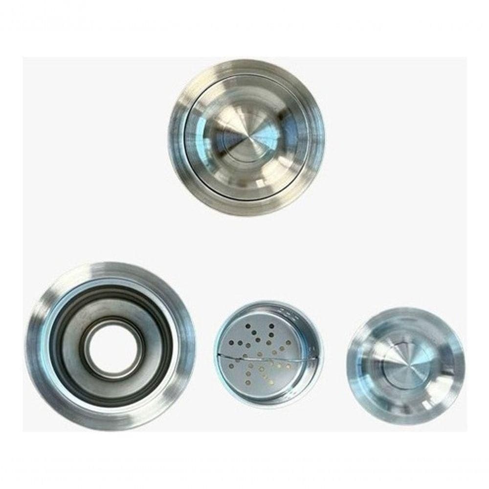 Valvula/ralo Americana Industrial 4.1/2 Inox Regulagem Fluxo