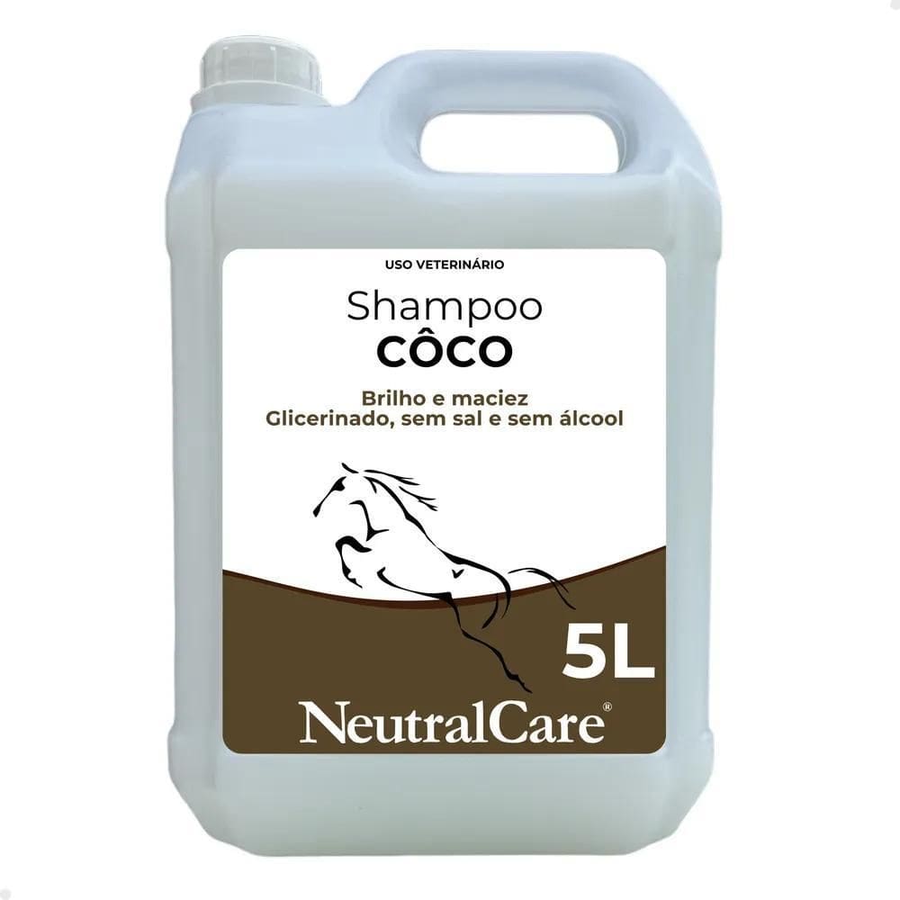 2X Shampoo De Côco 5 Litros De Cavalo Glicerinado Neutralcar