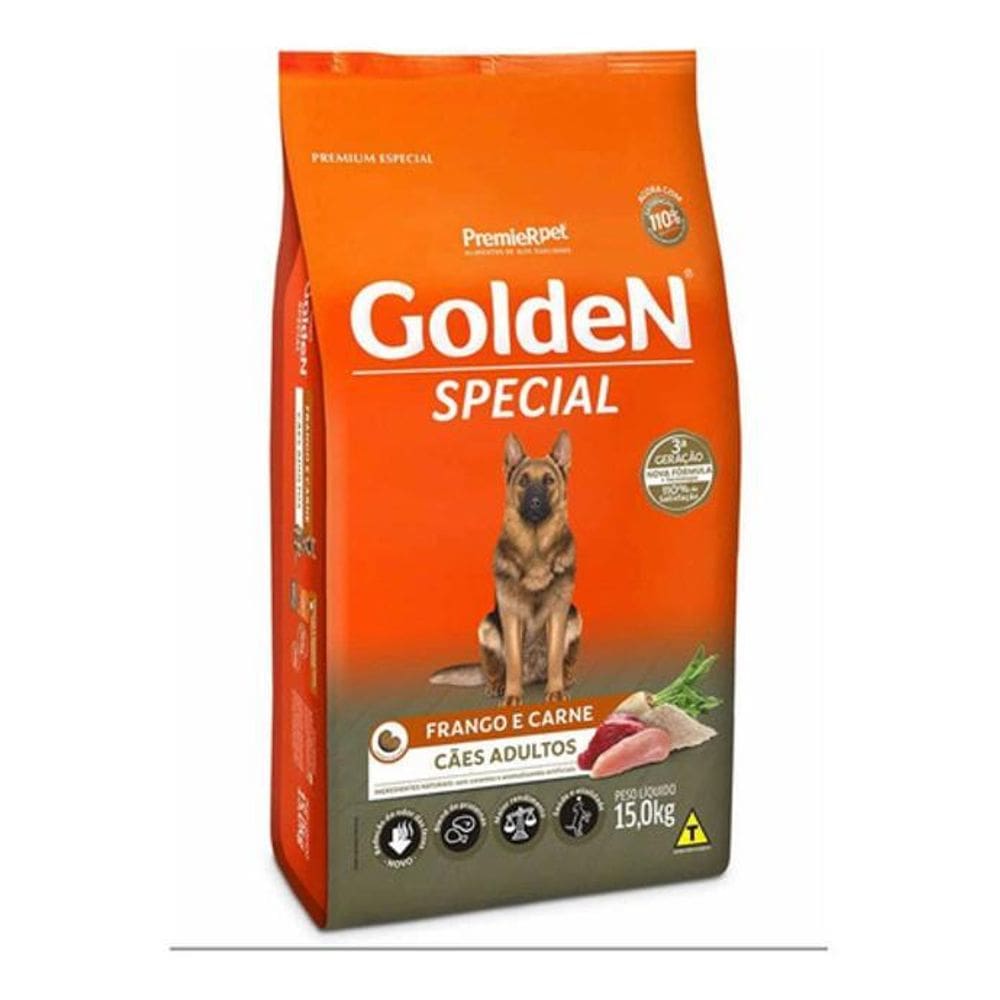 Alimento Golden Special Adulto Sabor Frango E Carne De 15Kg