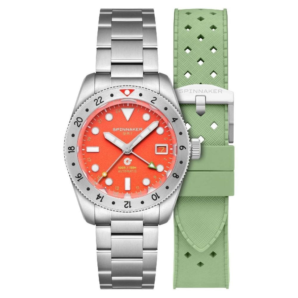 Relógio Spinnaker Croft Gmt Automatic Flame Red Sp-5157-33