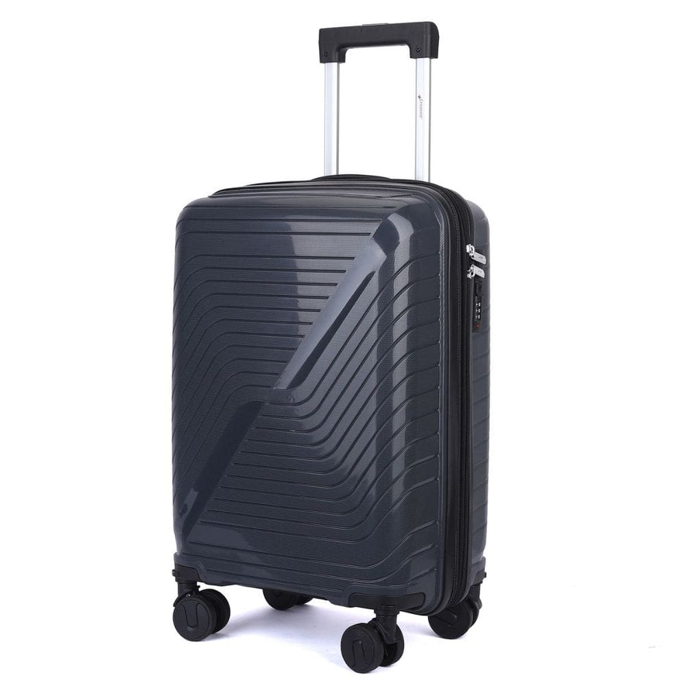 Mala de Bordo 10kg Viagem Zíper Expansível em Polipropileno Rodinhas 360º - Rocha - Cruzeiro