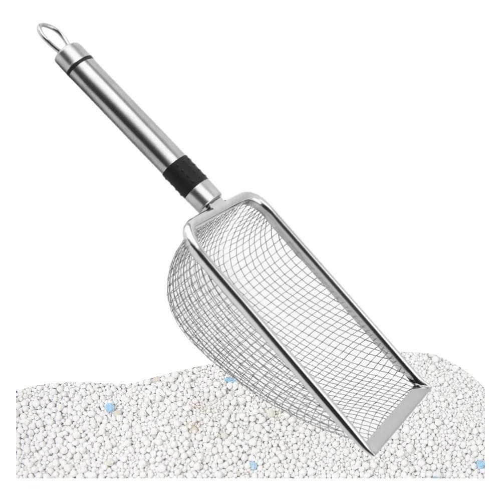 2X Pazinha Pá Coletora Higiênica Caixa Areia De Gato Aço Ino