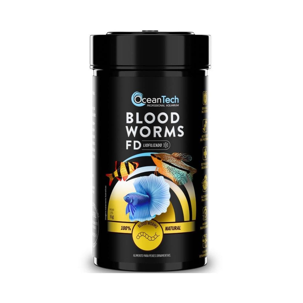 Ração Ocean Tech Blood Worms Fd 12G