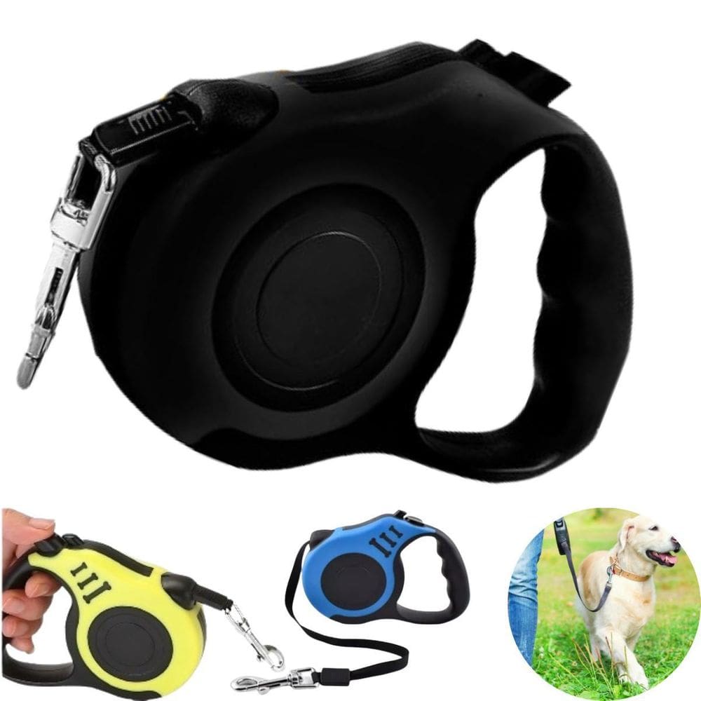 Guia Retrátil Pet Premium 5M Seguro Leve