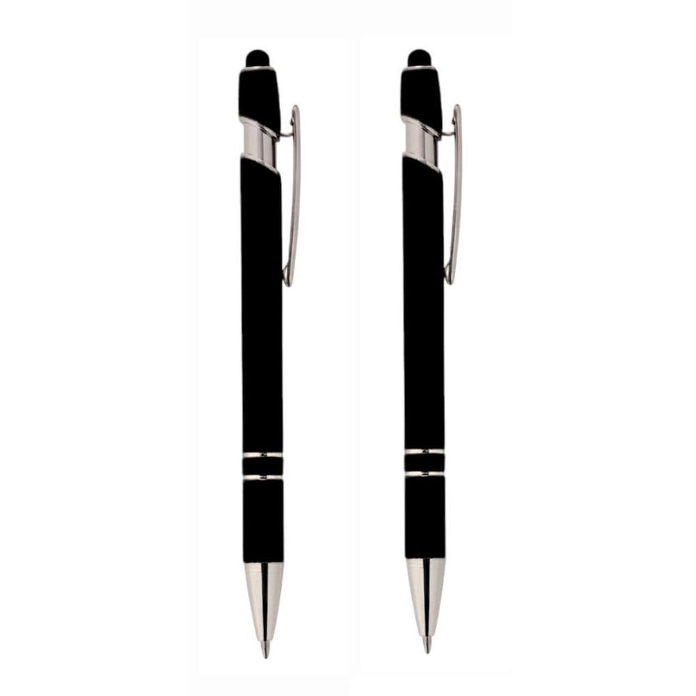 Kit Com 2 Unidades Canetas Touch Esferográfica Escrita Azul