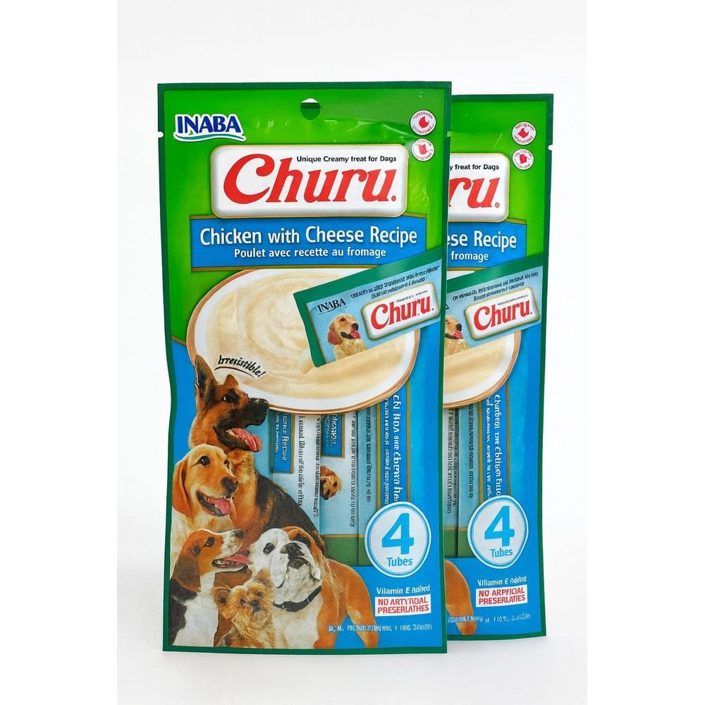 Petisco Cremoso Cães Churu Inaba Frango Com Queijo Kit 2