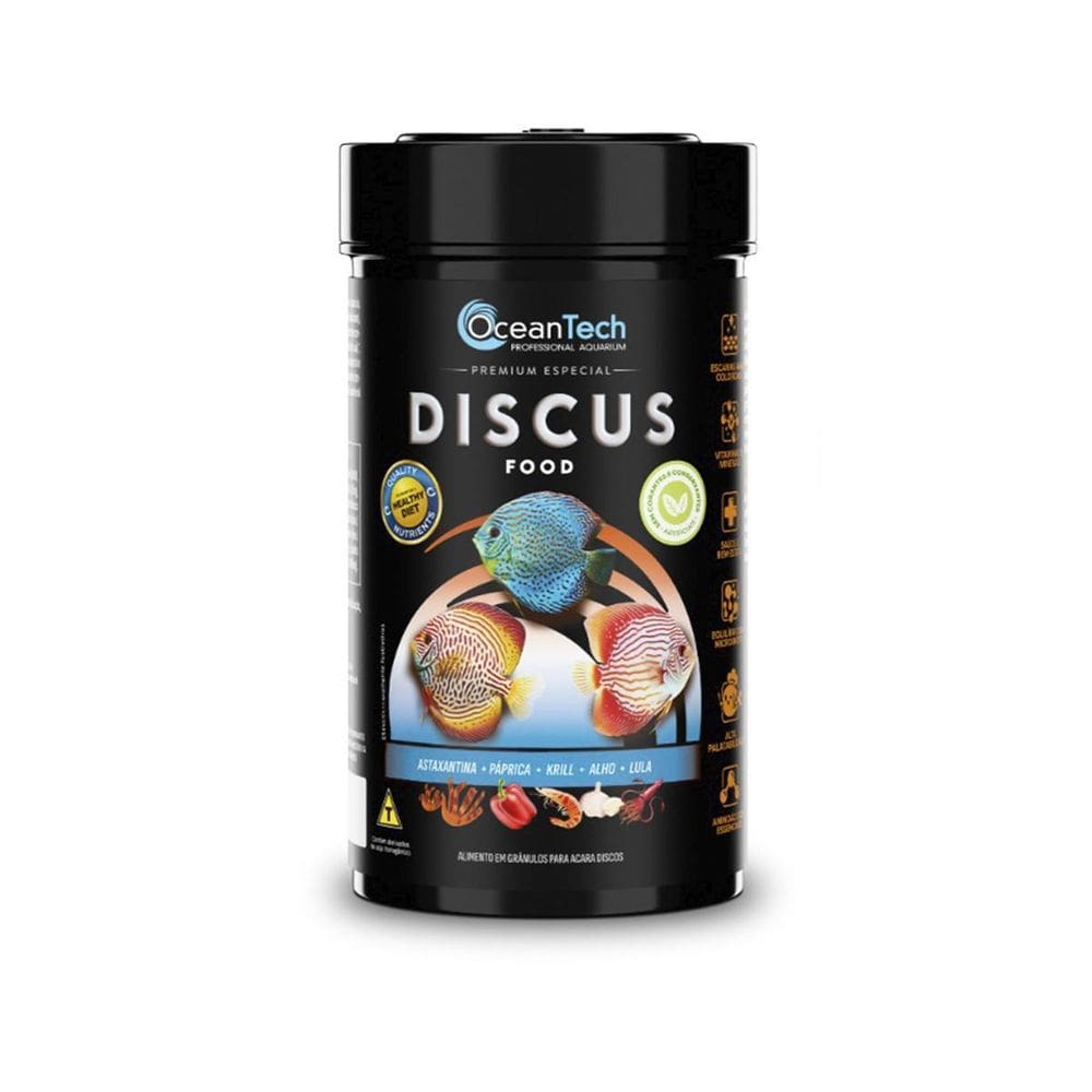 Ração Oceantech Discus Food Aracá Disco E Bandeira 40G
