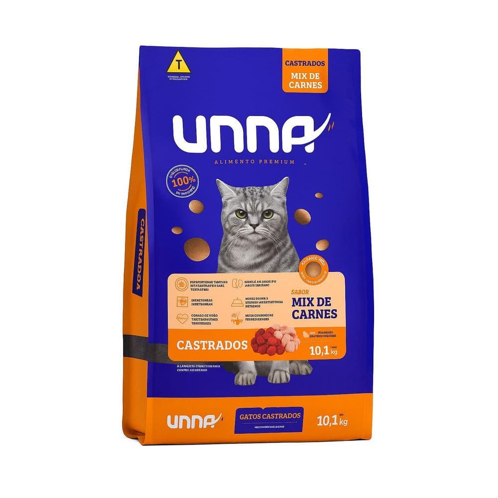 Unna Alimento Premium Gatos Castrados Mix Carnes 10,1Kg