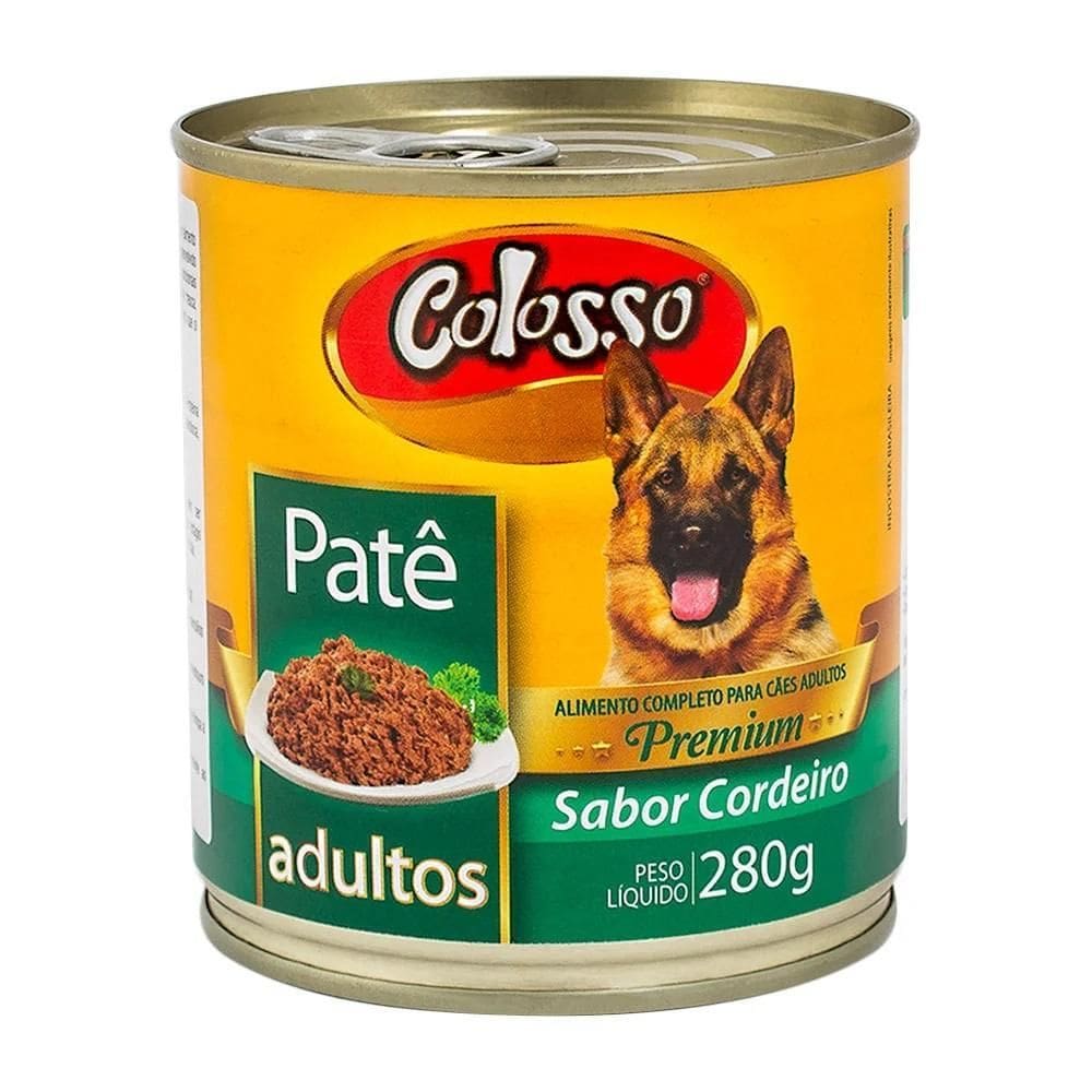 Patê Colosso Premium Para Cães Adultos 280G Sabor Cordeiro