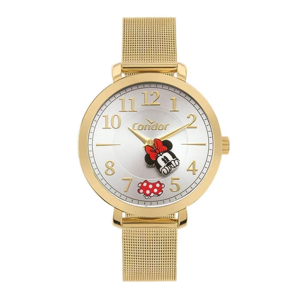 Relógio Condor Feminino Disney Co2034Ak/I4K Dourado