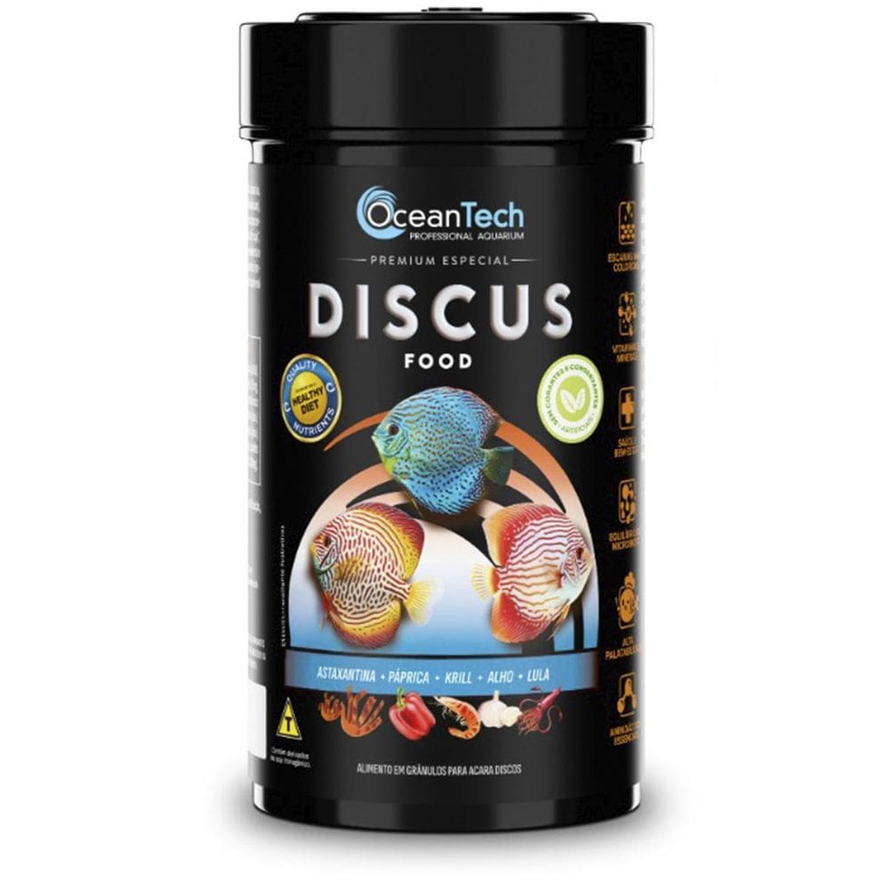 Ração Oceantech Discus Food Aracá Disco E Bandeira 200G