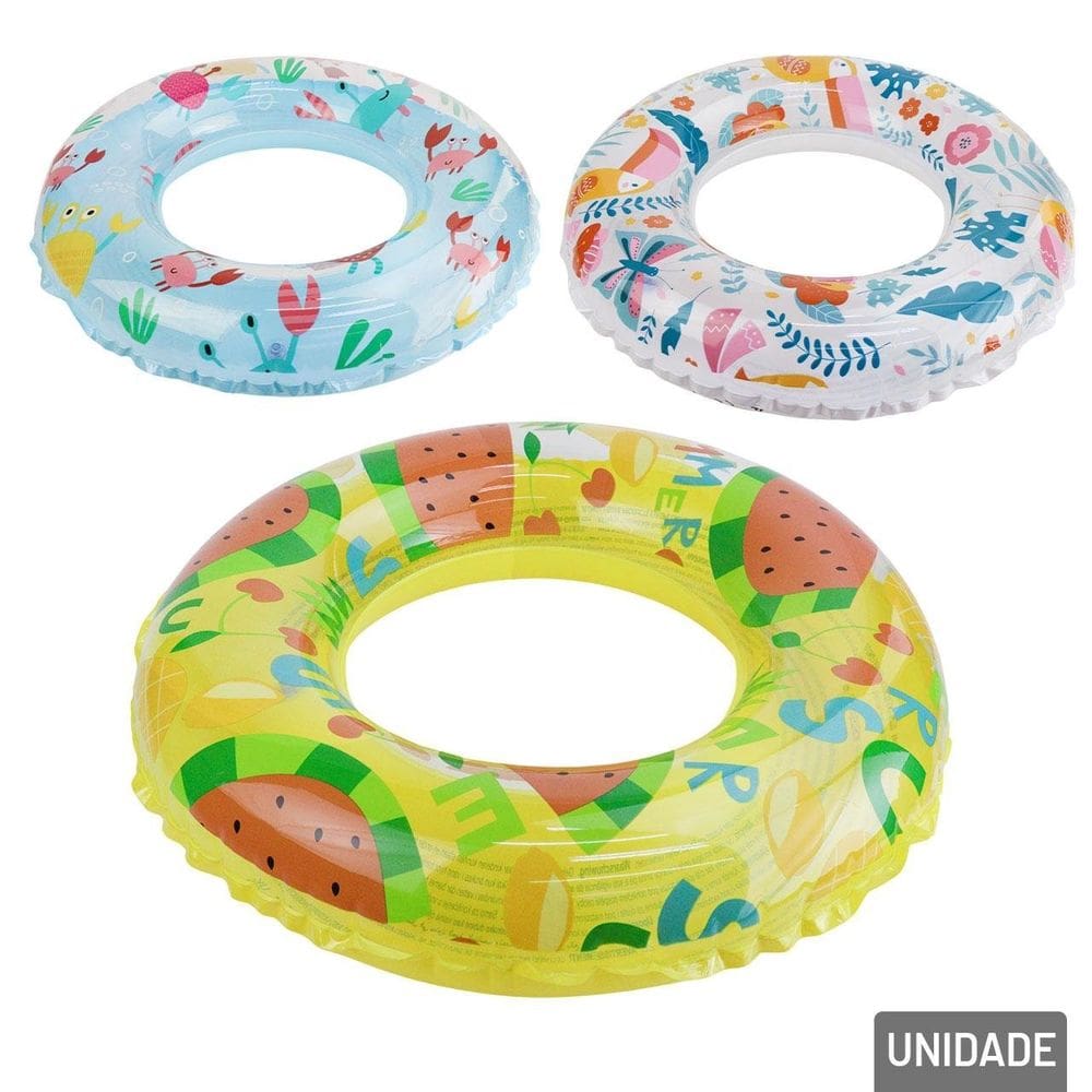 Boia Circular Inflável 60cm Summer - Tudo em Caixa