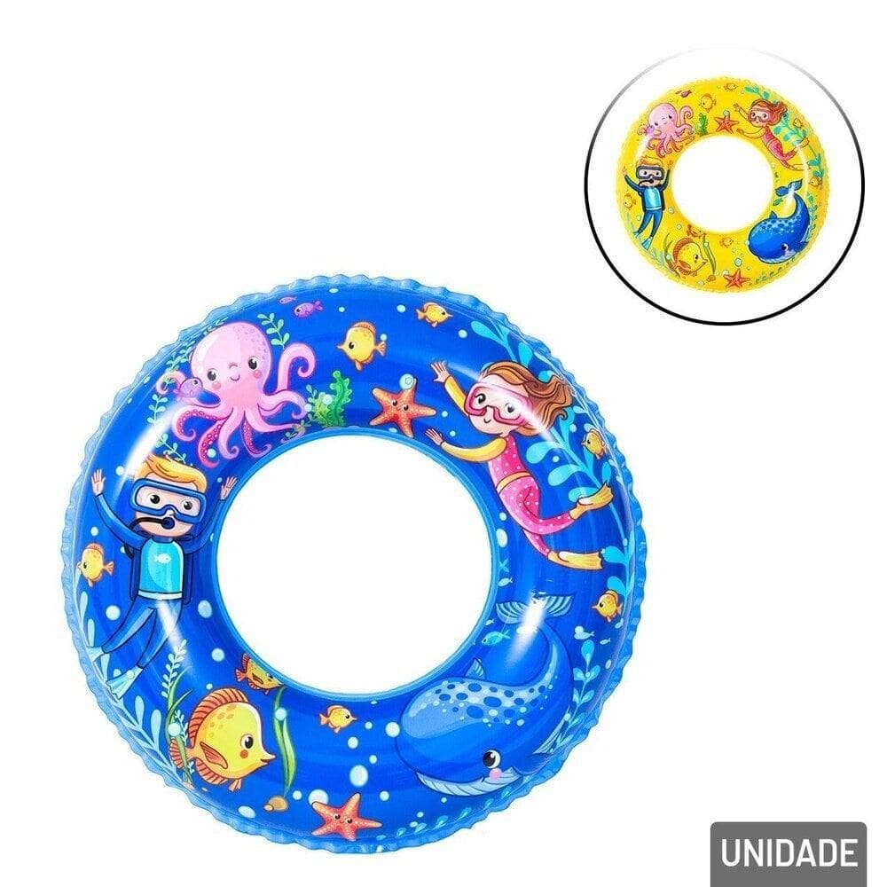 Boia Circular Inflável 60cm Oceano Color - Tudo em Caixa