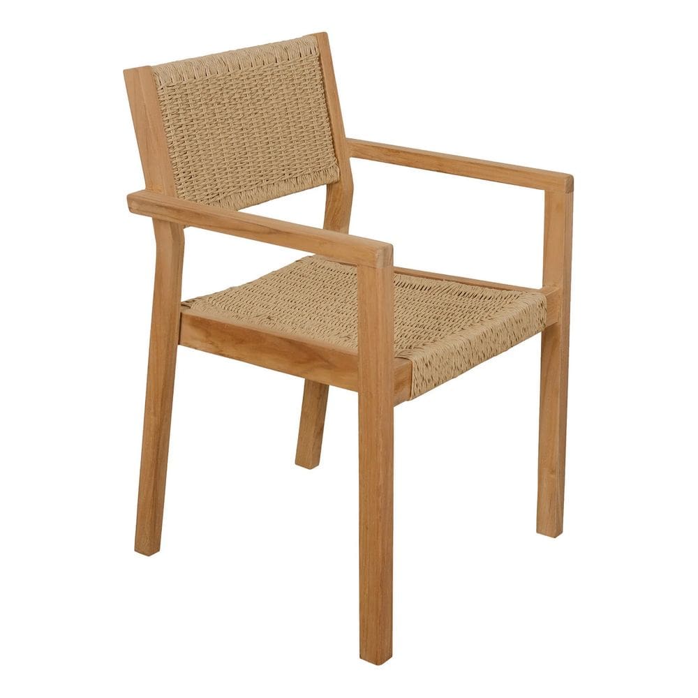 Poltrona De Jardim Em Madeira Teca 84x55 Cm Marrom