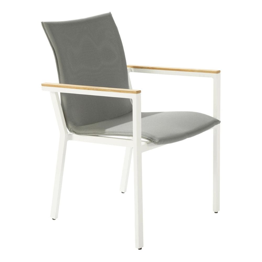 Poltrona De Jardim Em Aluminio 87x68 Cm Cinza