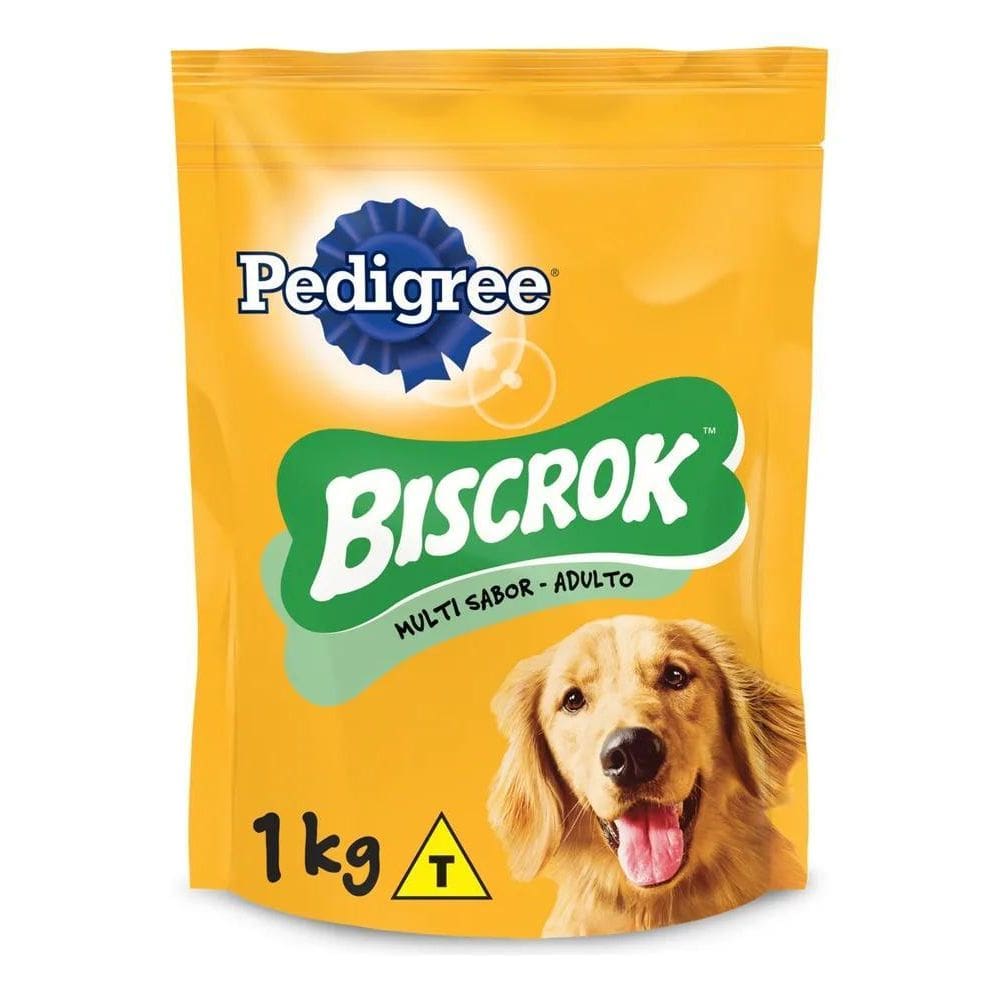 2X Petisco Para Cães Adultos Pedigree Biscrok Multi Pouch 1K