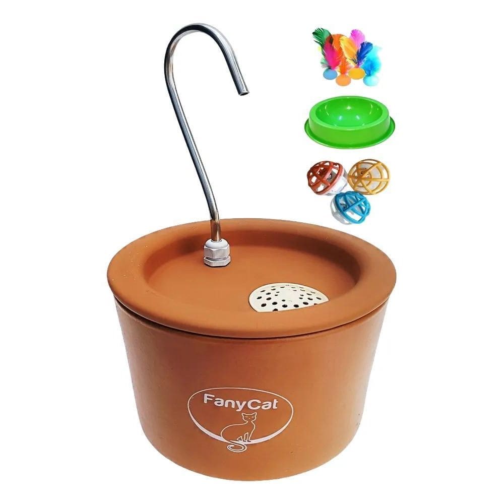 2X Bebedouro Fonte Gatos Cerâmica O Mais Durável O Melhor