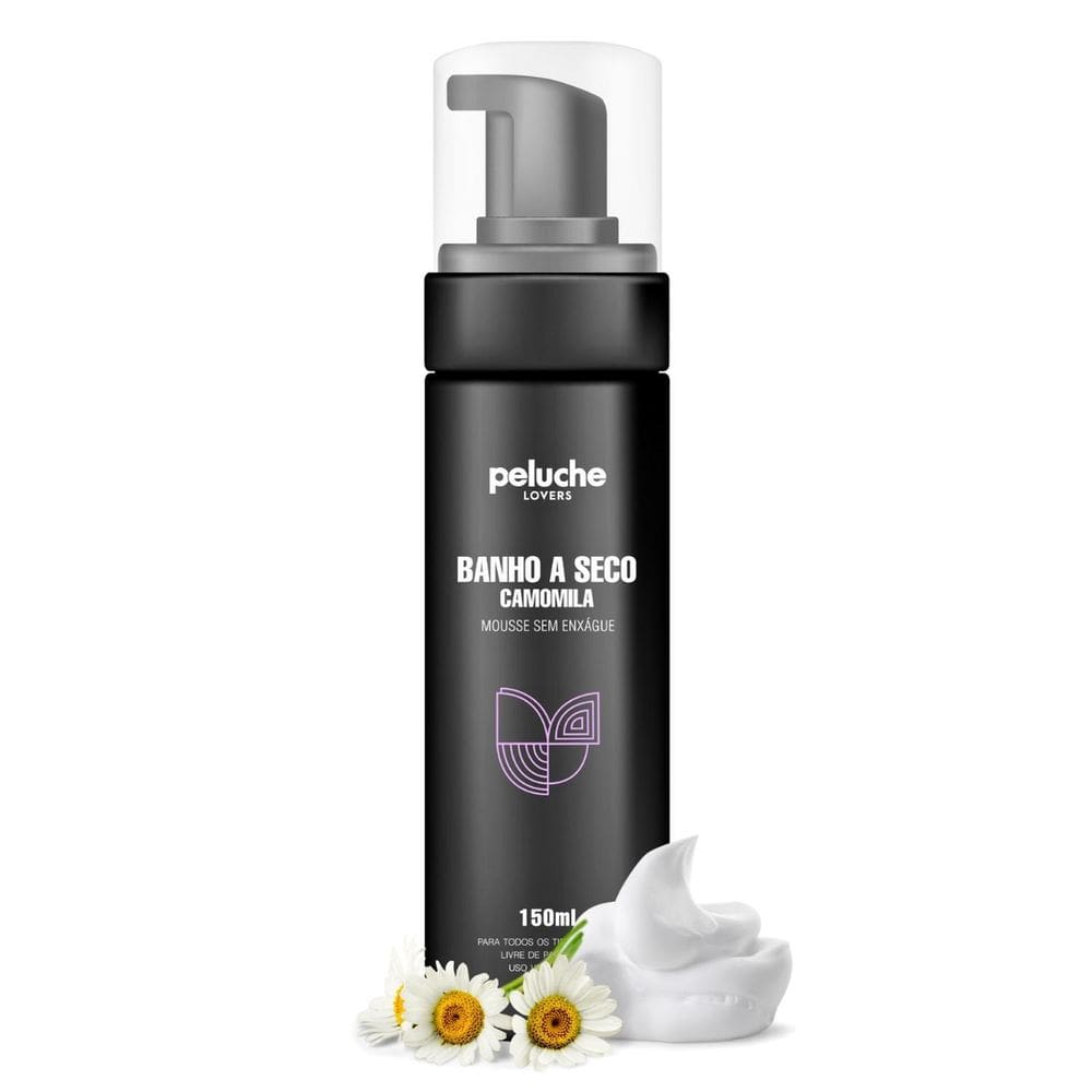 Banho A Seco Pet Gato Cachorro Camomila Peluche Sem Enxágue