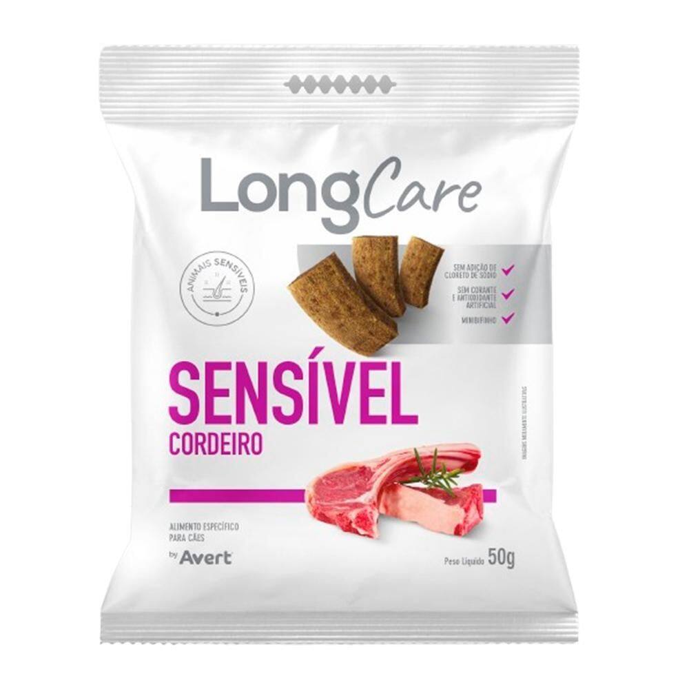 Petisco Natural Cães Longcare Sensível Cordeiro Avert 50G