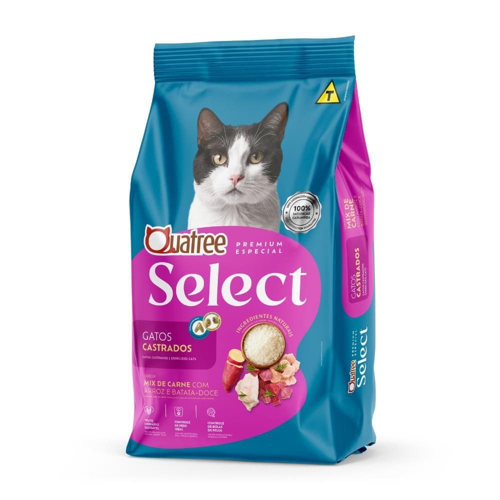 Quatree Select Gatos Castrados Mix De Carnes 10.1Kg