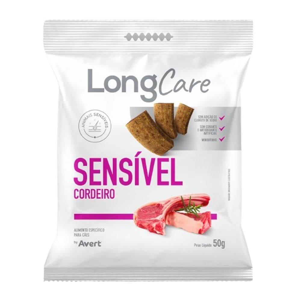 Petisco Natural Cães Longcare Sensível Cordeiro Avert 50G