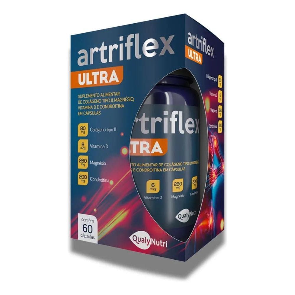 2X Artriflex Ultra 60 Caps Qualynutri Colageno Tipo Ii