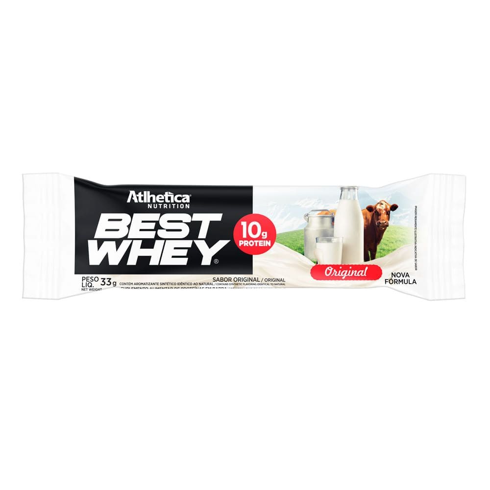 Barra de Proteína Best Whey Atlhetica Nutrition Sabor com10g de Proteína 33g