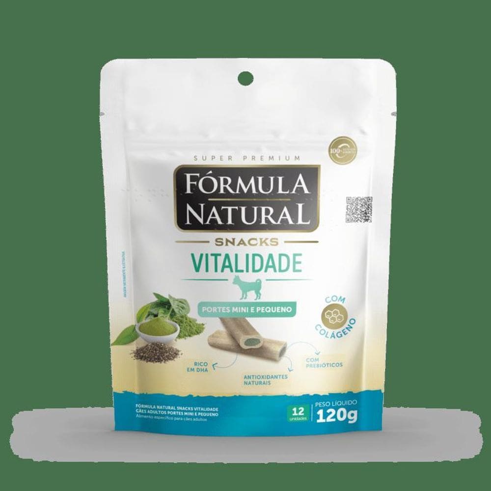 Fórmula Natural Snacks Vitalidade Cão Adulto Mini/Pequeno
