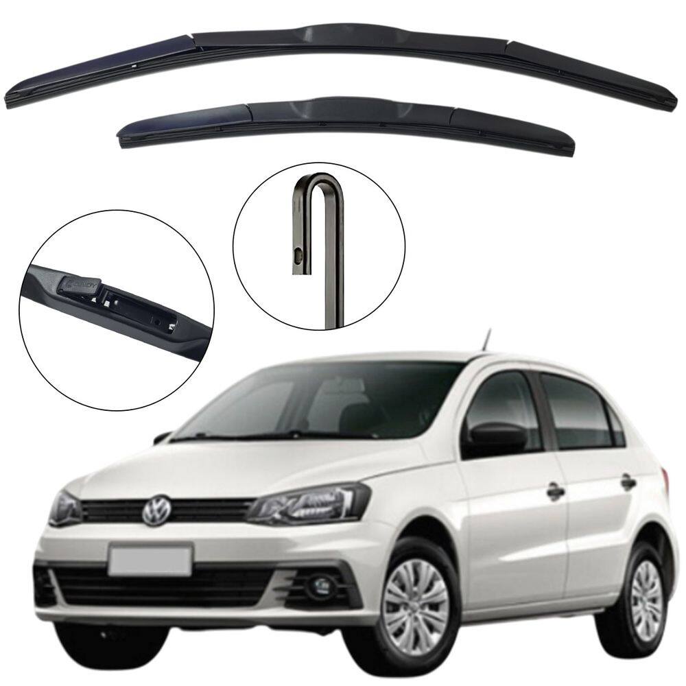 Kit Palheta Dianteira Voyage G7 2016 a 2019 Limpador de Parabrisa de Silicone