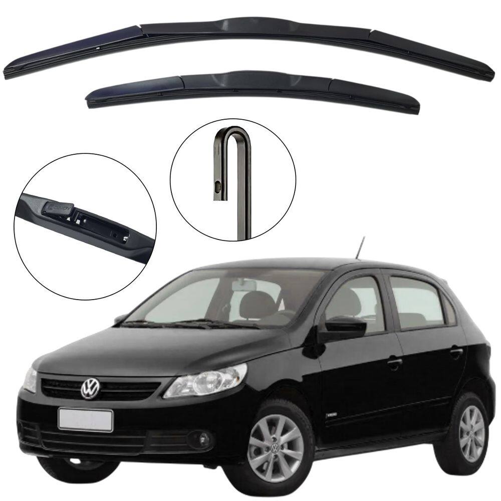 Kit Palheta Dianteira Gol G5 2009 a 2012 Limpador de Parabrisa de Silicone