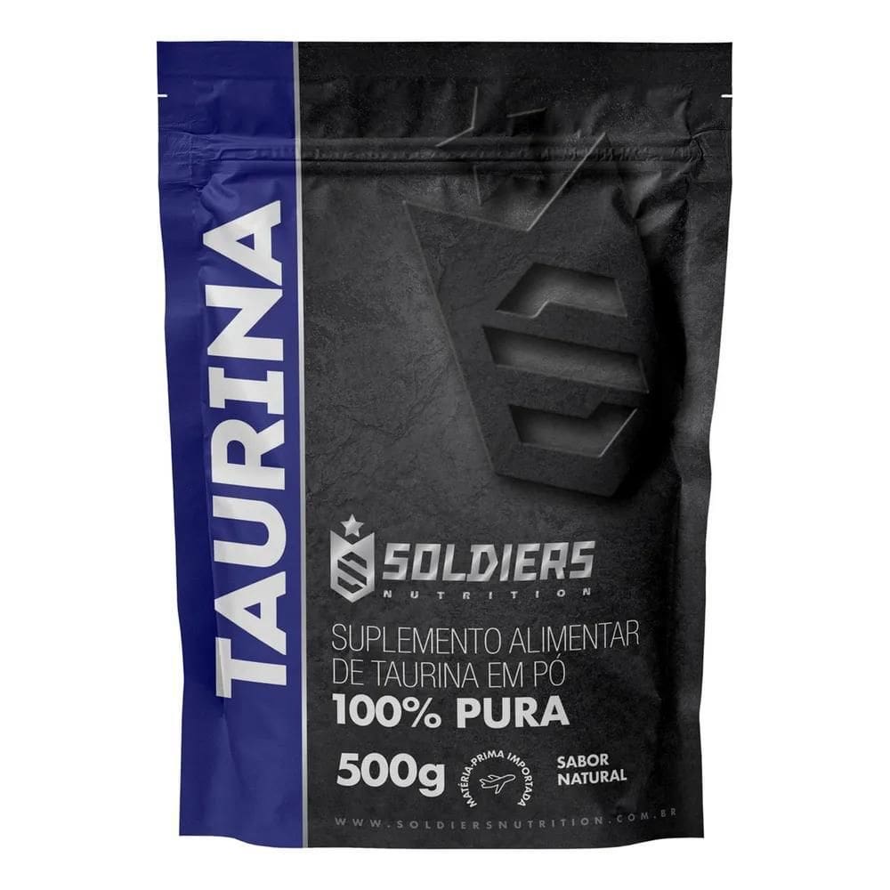 2X Taurina 500G 100% Pura Soldiers Nutrition