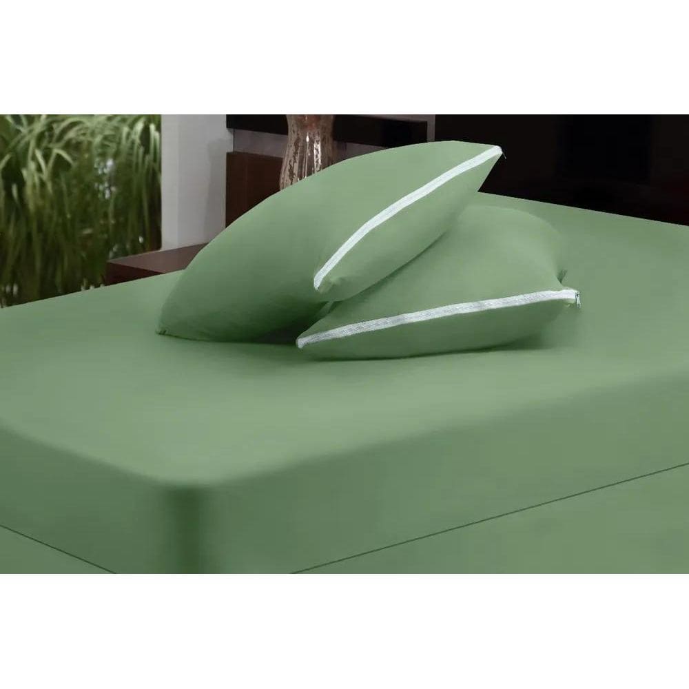 2X Capa De Colchão Solteiro 30 Cm De Altura Malha Com Zíper