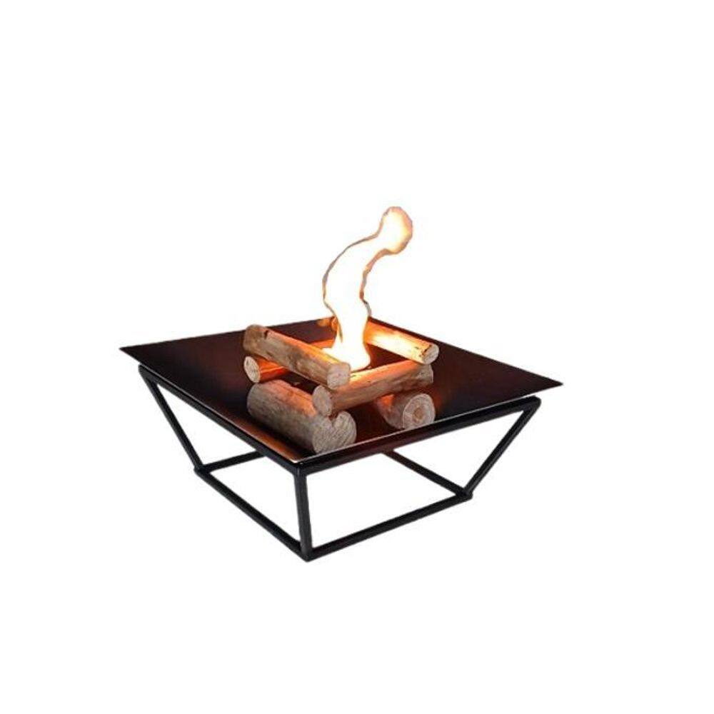 Lareira 60Cm Para Jardim Fogueira Externa Portatil A Lenha