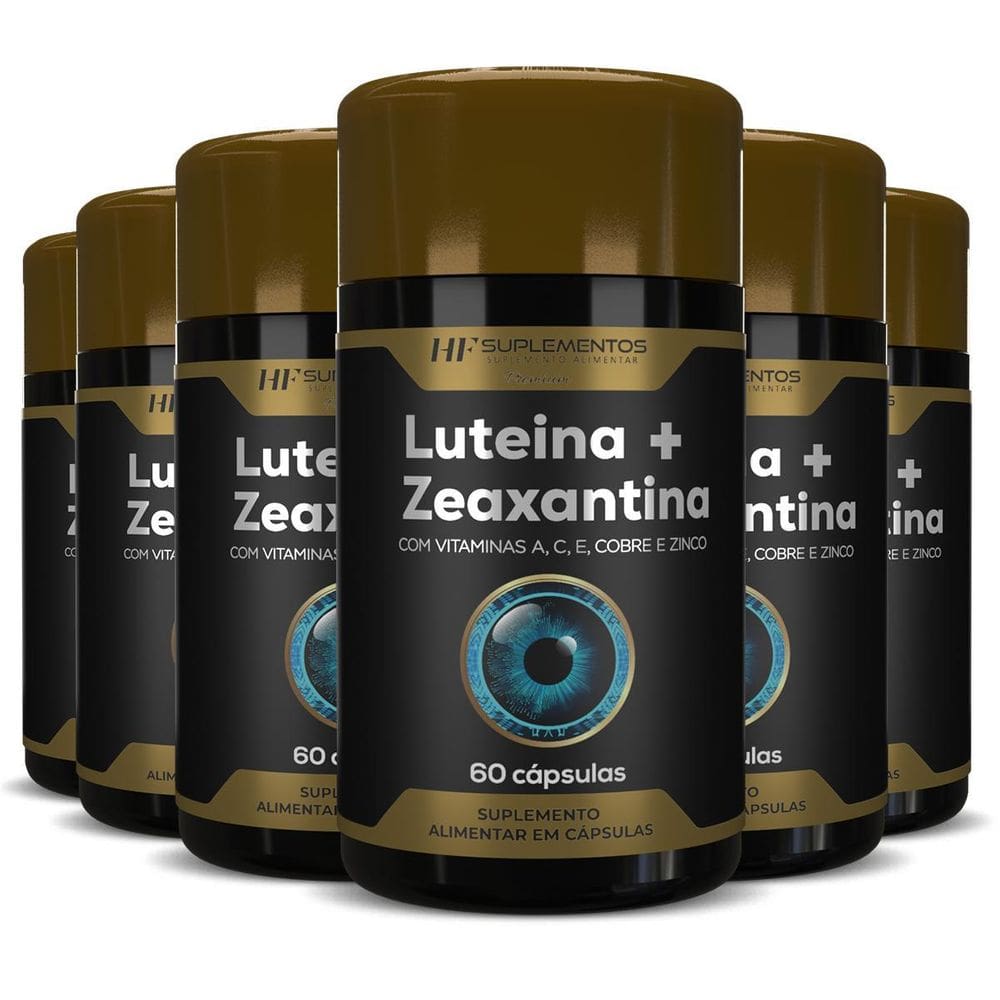 6X Luteina 20Mg + Zeaxantina 3Mg Vitamina A C E Cobre Hf