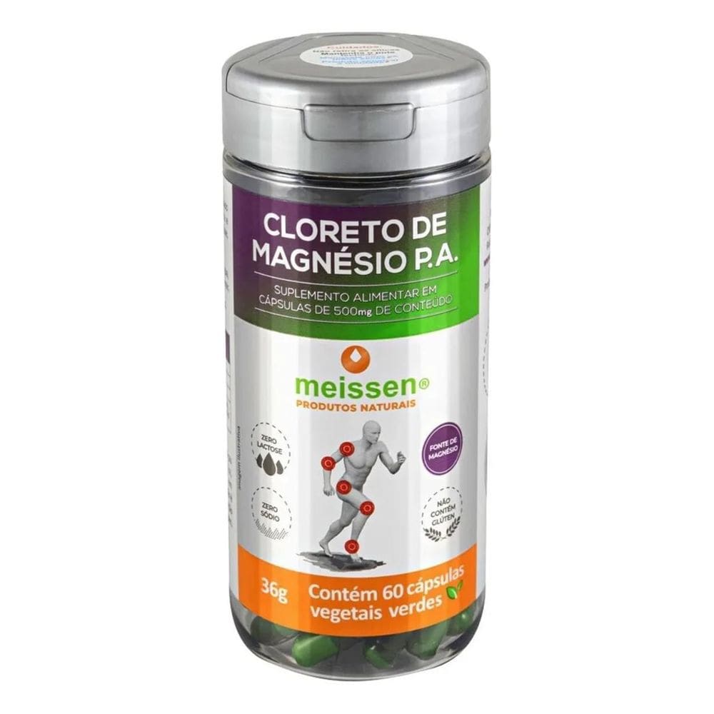 2X Cloreto De Magnésio Pa 60 Cápsulas 500Mg - Meissen