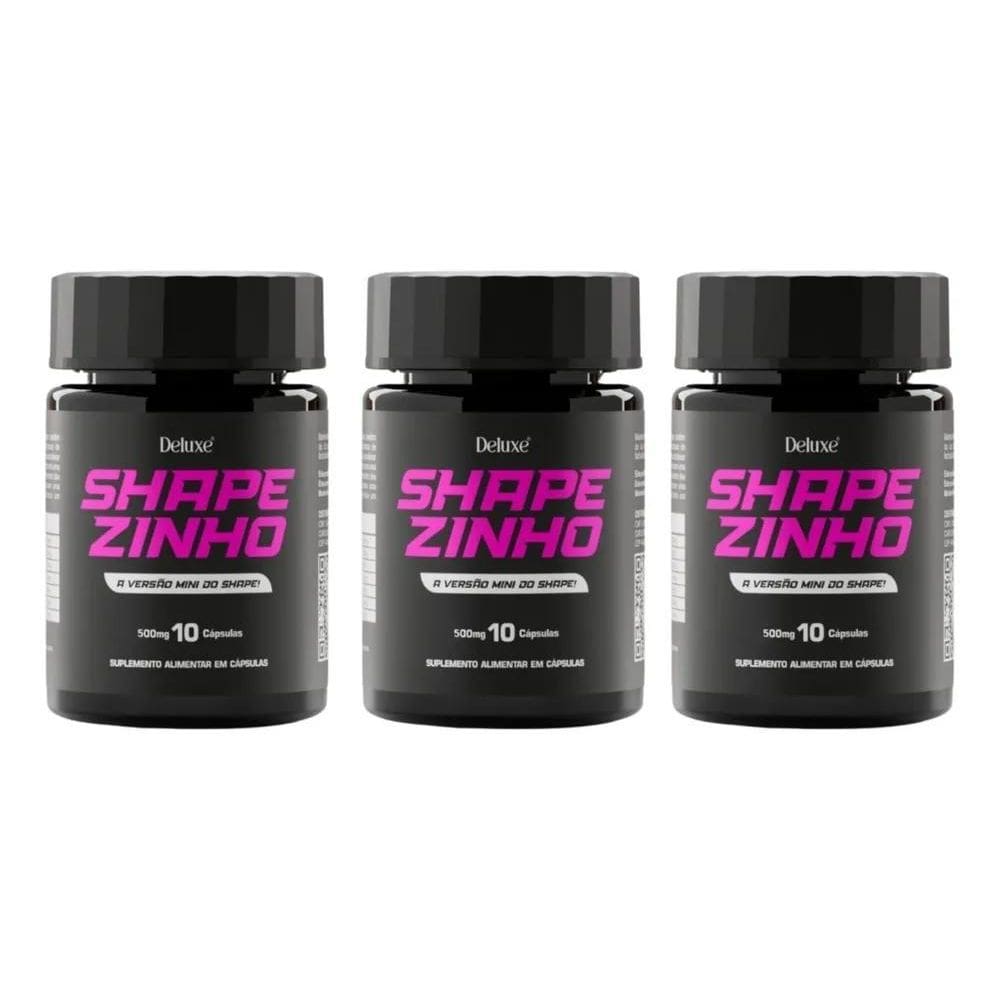 2X Suplemento Shapezinho Nova Fórmula Kit Com 3 Potes