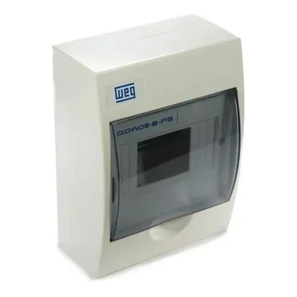 2X Quadro De Distribuicao Weg De Sobrepor 6 Disjuntor Din