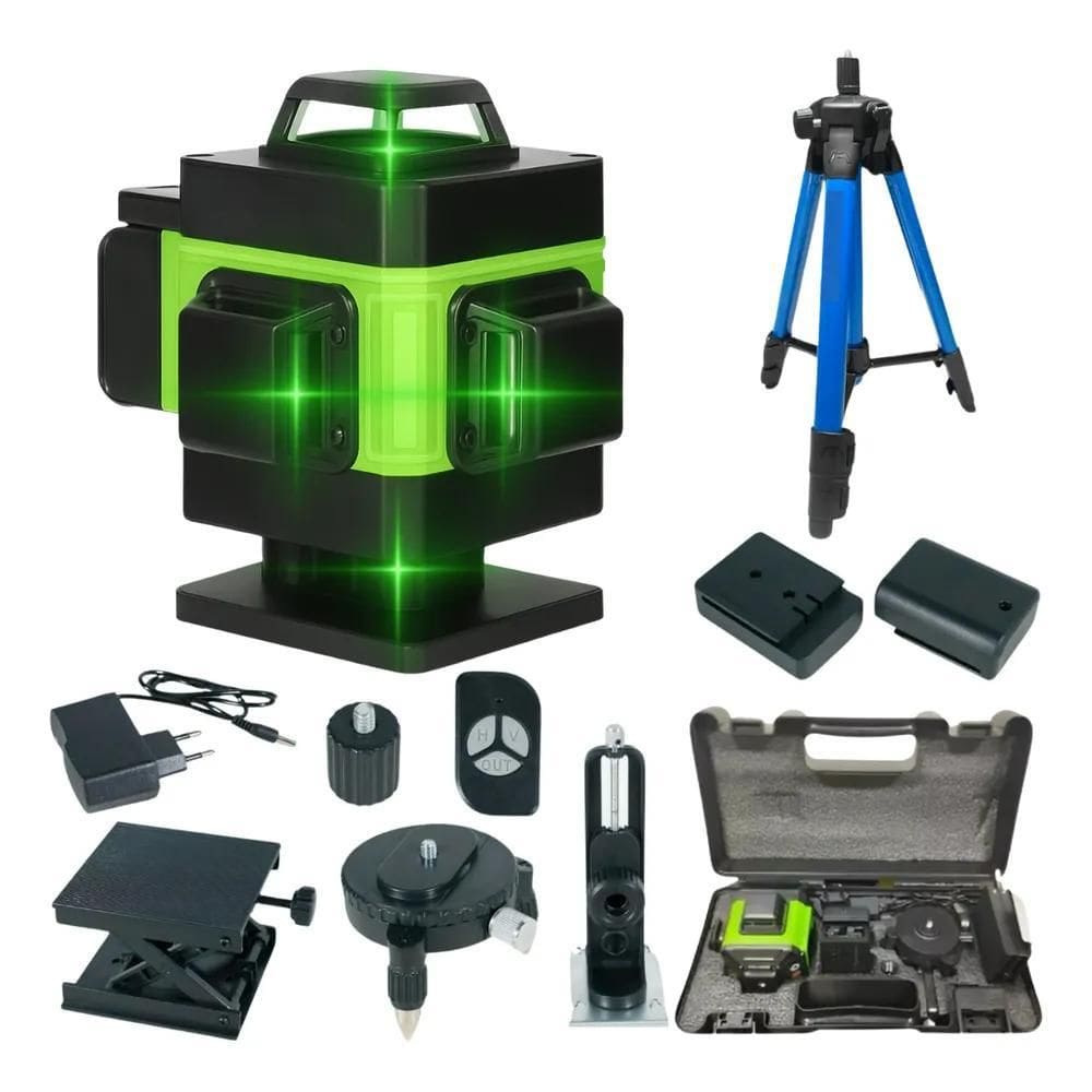 2X Nível De Laser 12 Linhas 30M Com Tripé E Mal