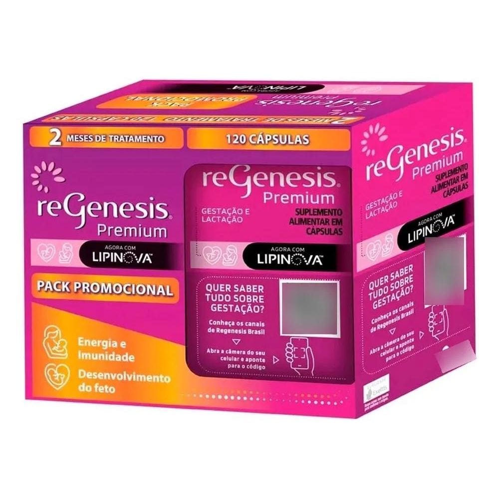 2X Suplemento Exeltis Premium Regenesis X 120 Un - Lipinova