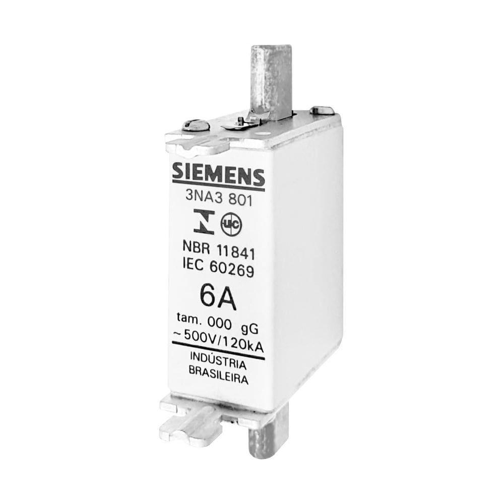 Fusivel Rapido Siemens 3Na3 801 6A 500Vac