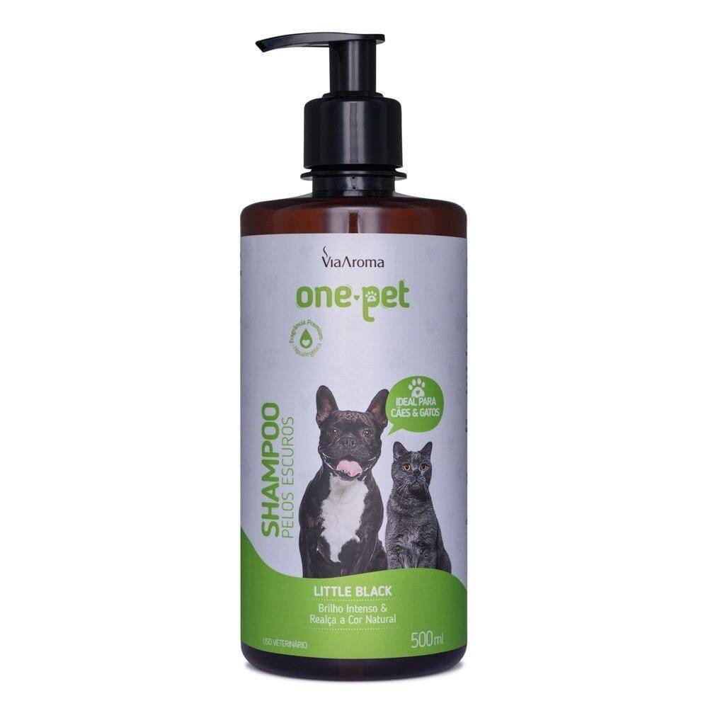 Shampoo One Pet Pelos Escuros 500Ml Via Aroma